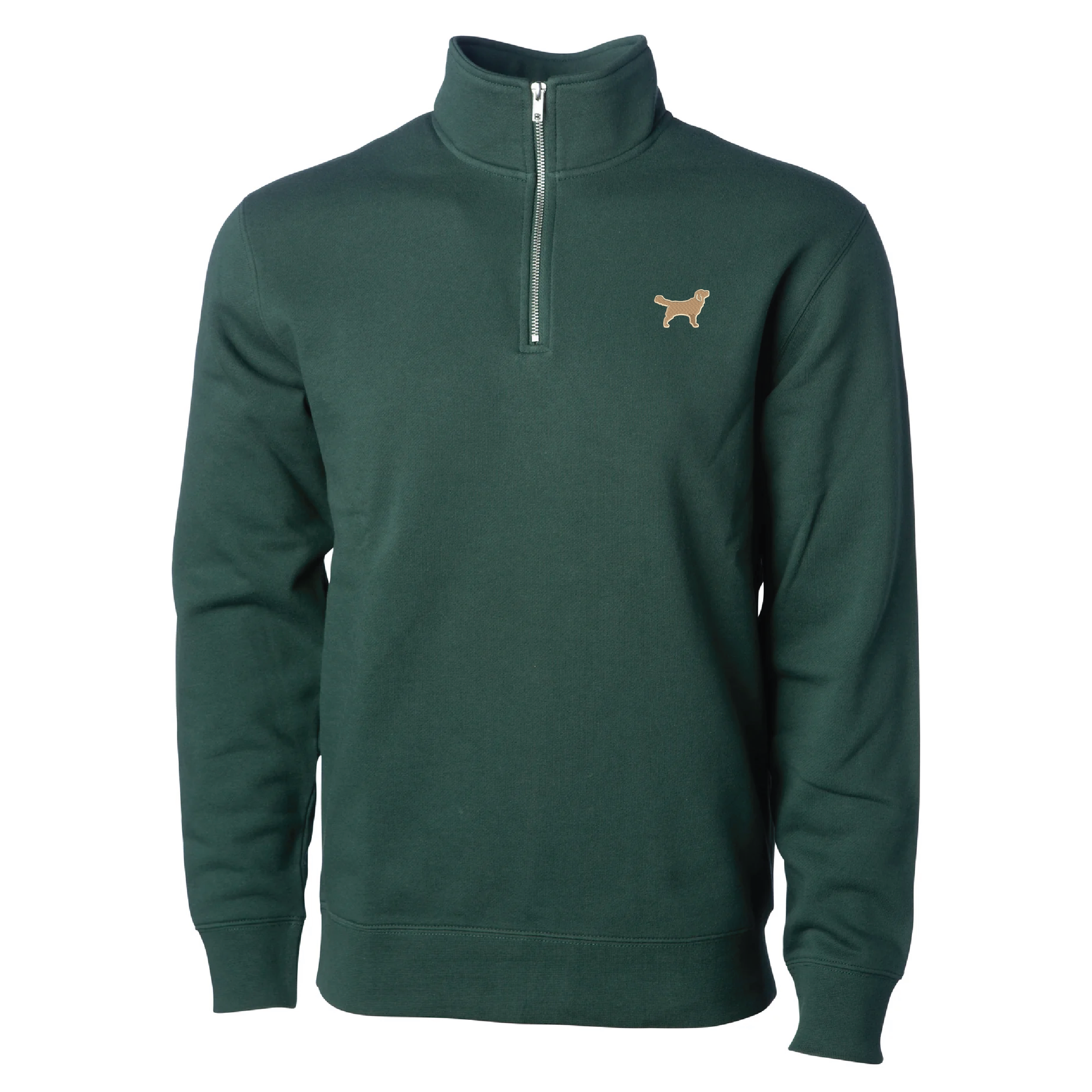 Embroidered Quarter Zip - Golden Retriever