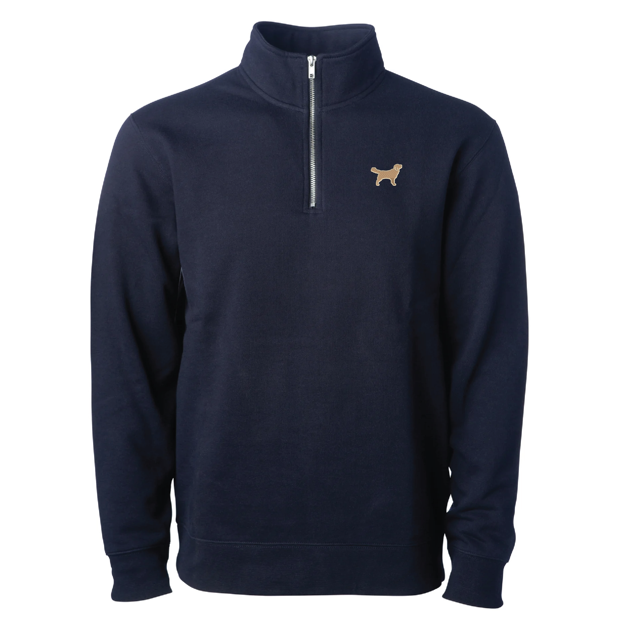 Embroidered Quarter Zip - Golden Retriever