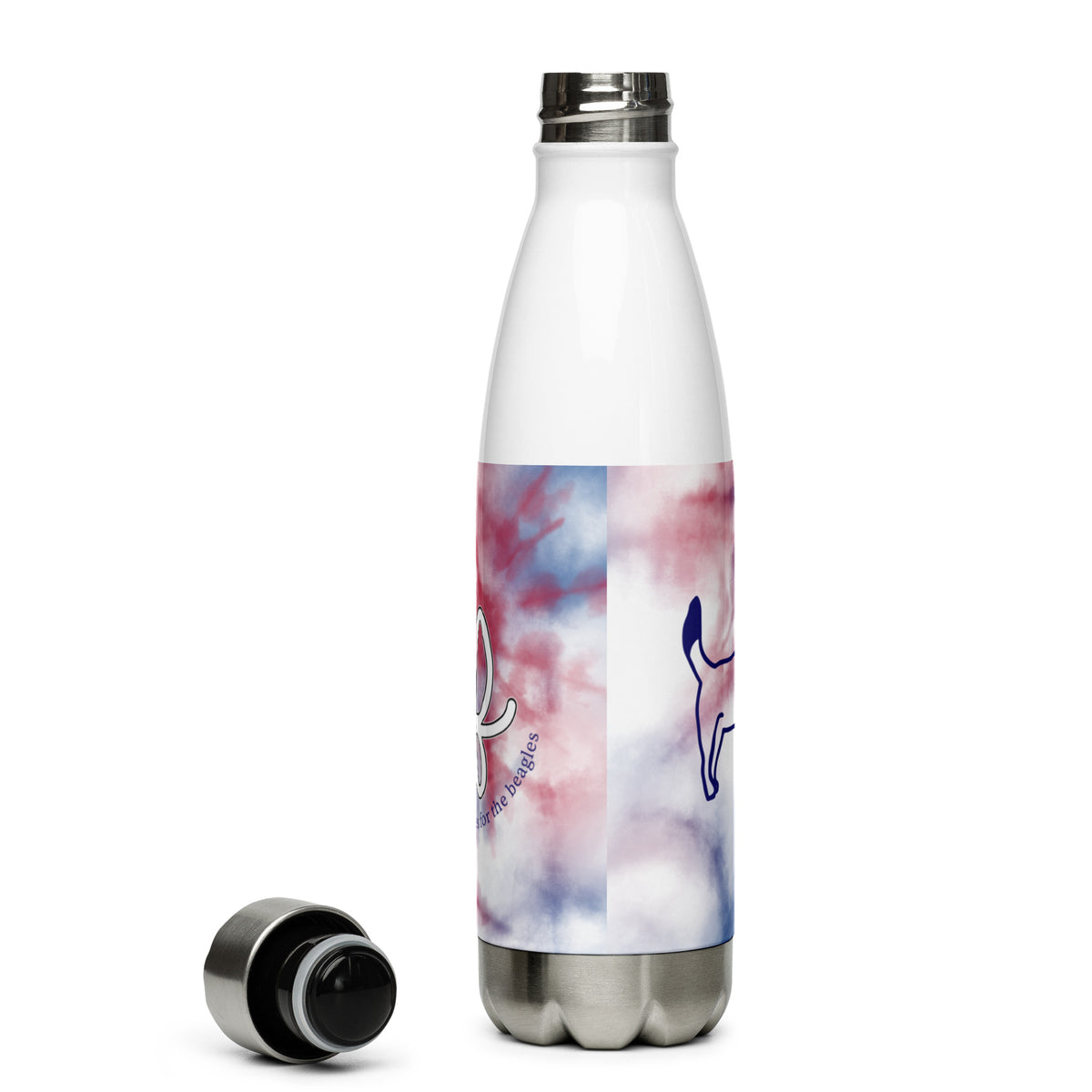 Pastel Tie Dye Metal Water Bottle